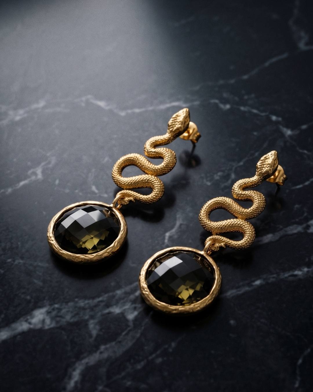Orbit Enamel Coral Studs frontend image