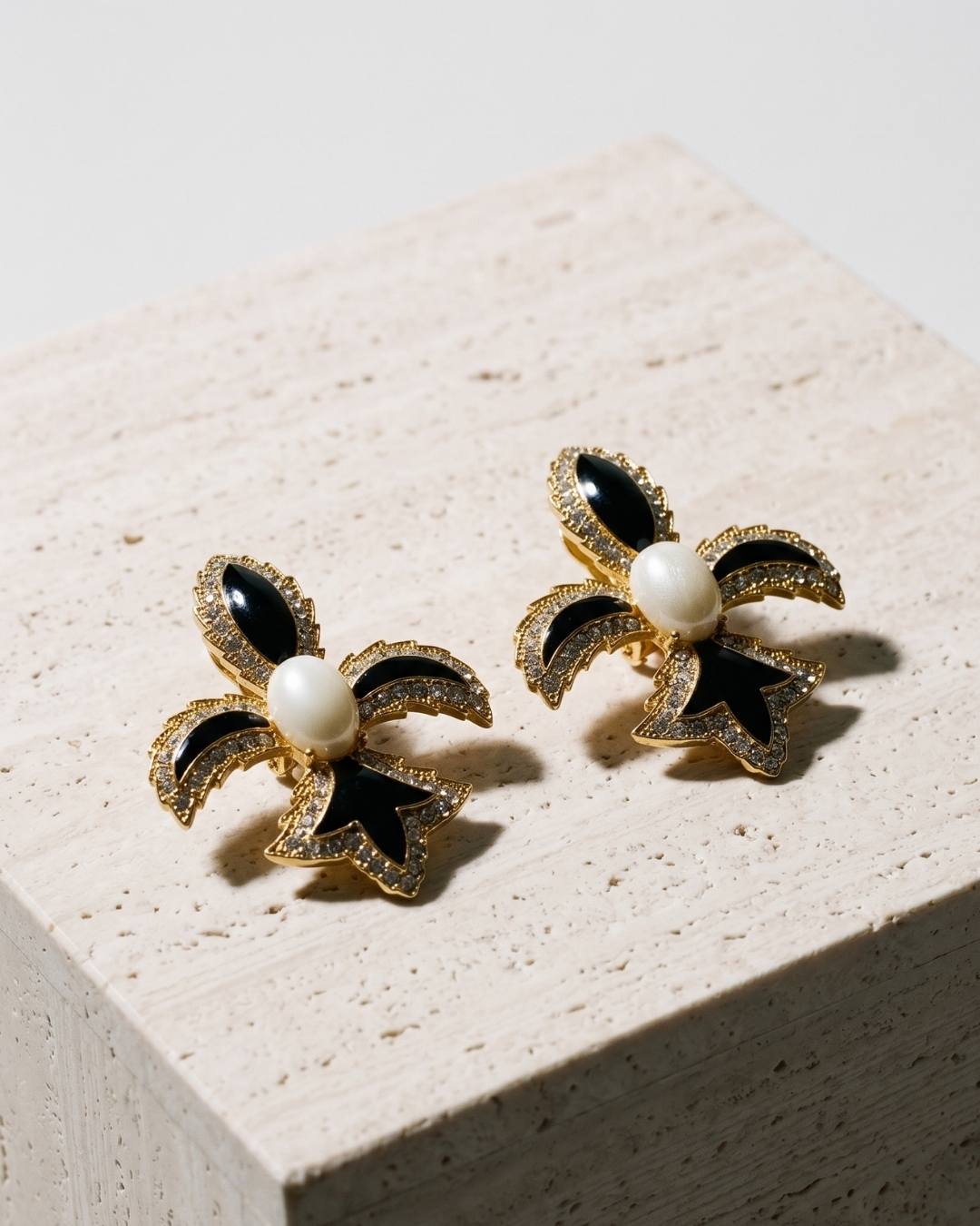 Sovereign Lily Enamel Studs frontend image
